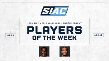 SIAC Announces Men's Volleyball Weekly Honors 02.20