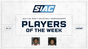 SIAC announces men’s volleyball weekly honors 02.27