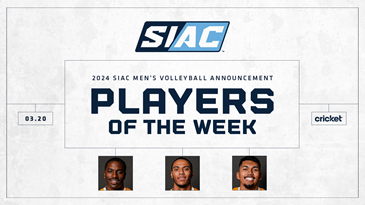 SIAC announces men’s volleyball weekly honors 03.20