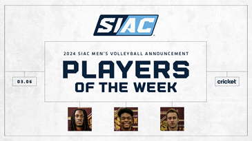 SIAC announces men’s volleyball weekly honors 03.06